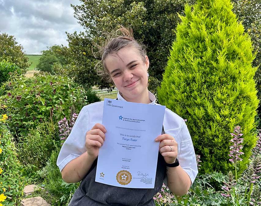 Apprentice Lucy passes her NVQ